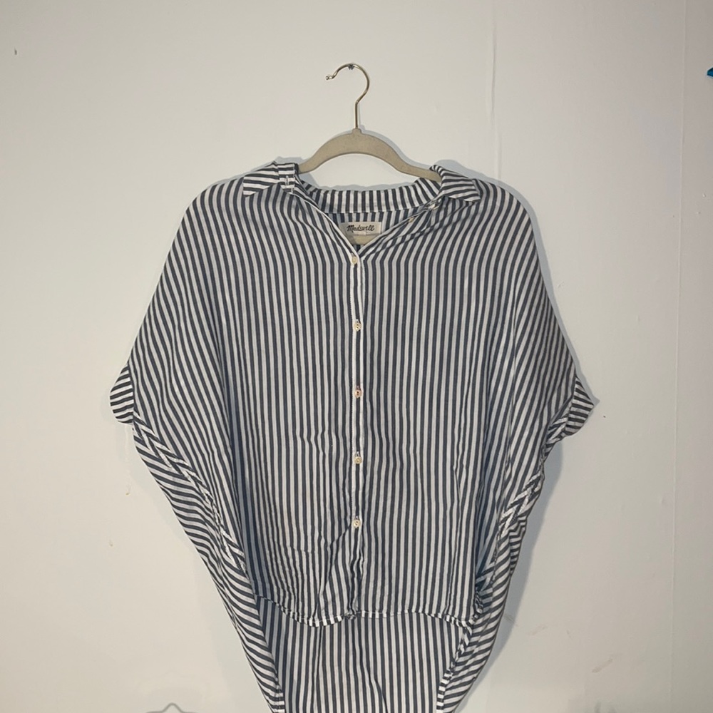 Button Down Blue & White Madewell Shirt